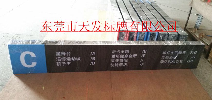 商场停车场指引灯箱